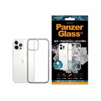 PanzerGlass ClearCase ümbris jaoks iPhone 12 Pro Max - läbipaistev and hõbedane