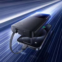 Power Bank Joyroom "JR-PBF19" must 10000mAh 22.5W (PD / QC3.0) + integreeritud Type-C / Lightning kaablid