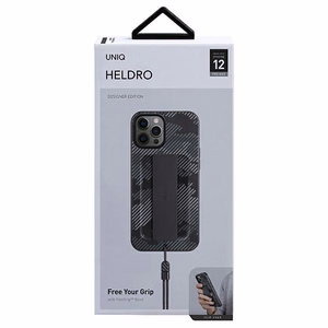 Uniq Heldro ümbris iPhone 12 Pro Max'ile - must kamuflaaž