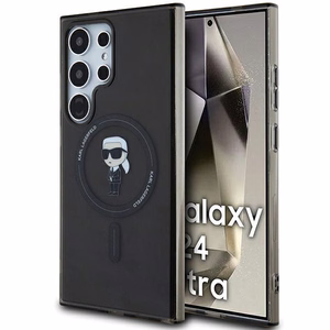 Karl Lagerfeld IML Ikonik MagSafe Ümbris jaoks Samsung Galaxy S24 Ultra - must