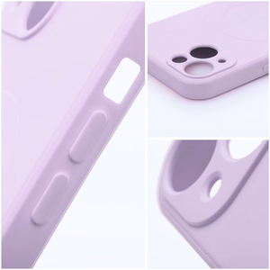 SILICONE MAG COVER (big hole) Ümbris compatible with MagSafe jaoks IPHONE 17 roosa