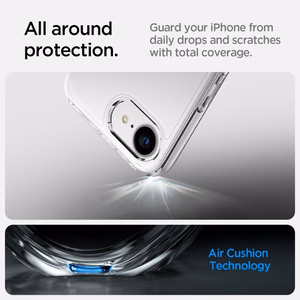 Чехол Spigen Ultra Hybrid для iPhone 16e / 17e - прозрачный