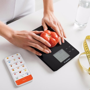 Wozinsky WIK-10 Smart Kitchen Scale with Digital Display, Bluetooth App - Black