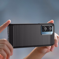 Carbon Case for Xiaomi Poco F4 5G paindlik silikoonist süsinikkate must