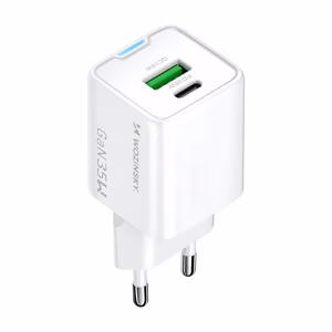Wozinsky WWC-35W GaN USB-A + USB-C сетевое зарядное устройство - белый