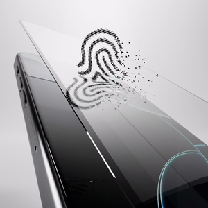 Puro Flexible Glass D3O Hübriidklaas with Must Frame jaoks iPhone 16 Pro