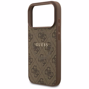 Guess 4G Ring Classic Logo MagSafe Ümbris jaoks iPhone 17 Pro - Brown