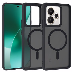 Full Matte Mag Cover jaoks Realme 15/15 Pro 5G must