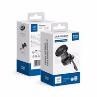 Magnetic car phone hoidja Sinine Star Smart Lock Round air vent must