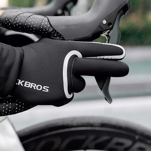 Rockbros full waterproof cycling gloves, size: XXL - black