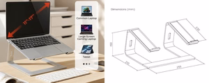 Ventilated Ultra-Slim Aluminum Laptop Stand