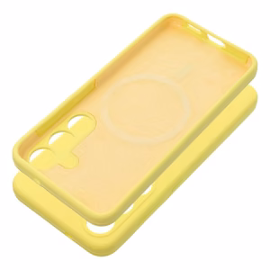 Ümbris SILICONE 2mm jaoks SAMSUNG S25 Edge compatible koos MagSafe lemon