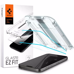 SPIGEN Karastatud klaas GLAS.TR ”EZ FIT” 2-pack jaoks IPHONE 15 Pro Max läbipaistev