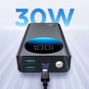 Akupank Joyroom JR-PBF02 must 20000mAh (30W) + Type-C kaabel