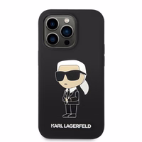 Karl Lagerfeld Silicone Ikonik MagSafe ümbris jaoks iPhone 14 Pro - must