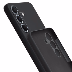 3mk Silicone Ümbris jaoks Samsung Galaxy A55 5G - must
