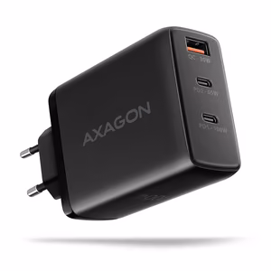 Seina USB laadija 100W GaN 3 porti ACU-DPQ100 Axagon