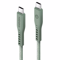 ENERGEA Kaabel Flow USB-C - USB-C1.5m roheline/green 240W 5A PD Fast Charge