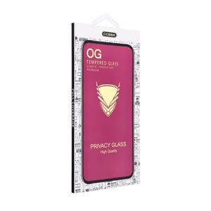 OG 6D Premium Privacy Glass privaatsusfiltriga kaitseklaas seadmele iPhone 18, värv: must