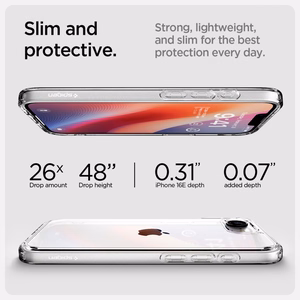 Чехол Spigen Ultra Hybrid для iPhone 16e / 17e - прозрачный