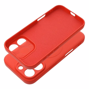 SILICONE MAG ÜMBRIS compatible with MagSafe jaoks IPHONE 16 Pro punane