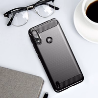 Carbon Case Flexible Cover Sleeve Motorola Moto E7i Power must