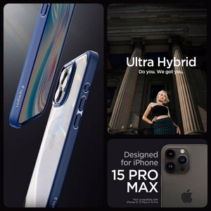Spigen Чехол Ultra Hybrid для iPhone 16 Pro Max тёмно-синий
