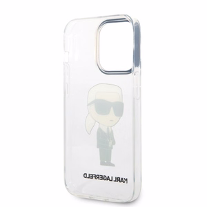 Karl Lagerfeld Ikonik Karl ümbris jaoks iPhone 14 Pro Max - läbipaistev