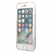 Guess Flower Liquid Glitter ümbris iPhone SE 2022 / SE 2020 / 7 / 8 jaoks - lilla