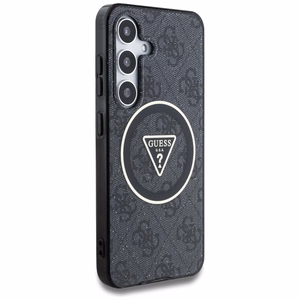 GUESS ümbris jaoks SAMSUNG S25 GUHMS25SHG4PRTGK (Magnetic IML Metal Glitter 4G Circle Triangle) must