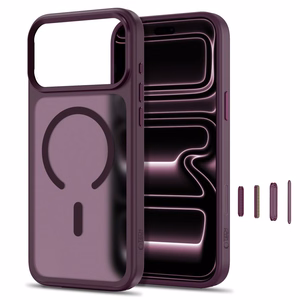 Tech-Protect Magmat MagSafe CC ümbris iPhone 18 Pro Max / 17 Pro Max jaoks, matt bordoopunane