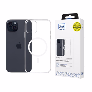 3mk Clear MagCase jaoks Apple iPhone 15 Plus - läbipaistev