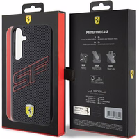 Ferrari Big SF Perforated ümbris jaoks Samsung Galaxy S24 - must