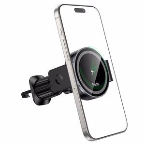 Car charger-holder Hoco HW35 MagSafe 15W (air vent) black