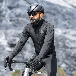 Rockbros TLWT001 ROAD TO SKY windproof insulated cycling jersey M - black