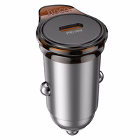 Car laadija Hoco USB C QC PD 30W NZ16 metall hall