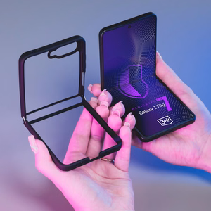3mk Satin Armor Ümbris+ jaoks Samsung Galaxy Z Flip 7 - Läbipaistev Must