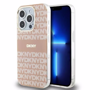 DKNY IML Mono & Stripe MagSafe ümbris jaoks iPhone 15 Pro - roosa