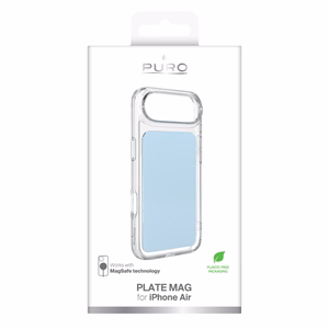 Puro Plate Mag ümbris iPhone 17 Air ühilduv MagSafe-ga - helesinine