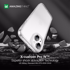 Amazing Thing Titan Pro Ümbris 10FT IP156.7TPCL do Iphone 15 Plus läbipaistev