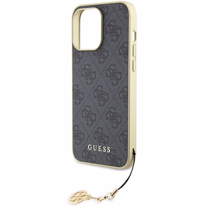 Guess 4G Charms Collection чехол для iPhone 15 Pro Max - серый