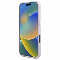 DKNY Liquid Silicone Small Metal Logo MagSafe iPhone 16 Pro Max Ümbris - Roosa