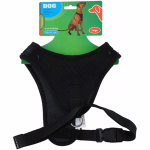 Dog harness, 67.6 × 106.5 cm, size L, Black