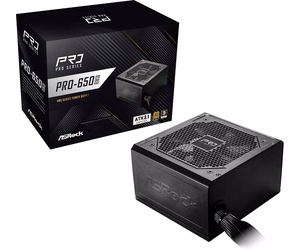 ASRock PRO-650G 650W 80 PLUS Gold toiteplokk