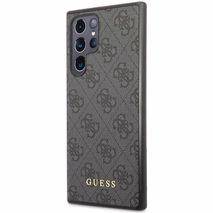 Guess 4G Metal kuldne Logo ümbris jaoks Samsung Galaxy S24 Ultra - must