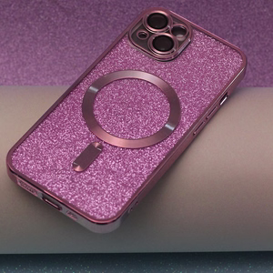 Glitter Chrome Mag ümbris jaoks iPhone 13 6,1" roosa