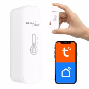 GreenBlue GB737 – siseruumi Wi-Fi temperatuuri- ja niiskusandur, 3,0 V, 2× LR03