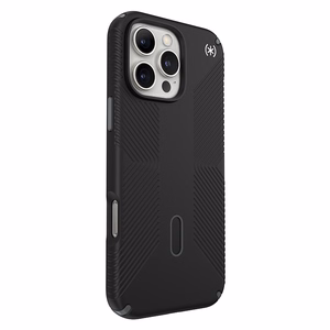 Speck Presidio2 Grip ClickLock & MagSafe ümbris seadmele iPhone 16 Pro Max, must / kiltkivihall / valge