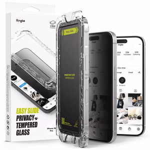 Ringke Easy Slide Privacy Glass 2-pack jaoks iPhone 16 Pro