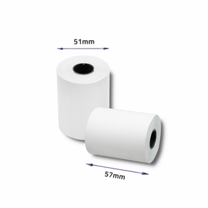 Qoltec 51895 BPA-vabad termopaberirullid, 57 × 30 mm, 55 g/m², 10 tk
